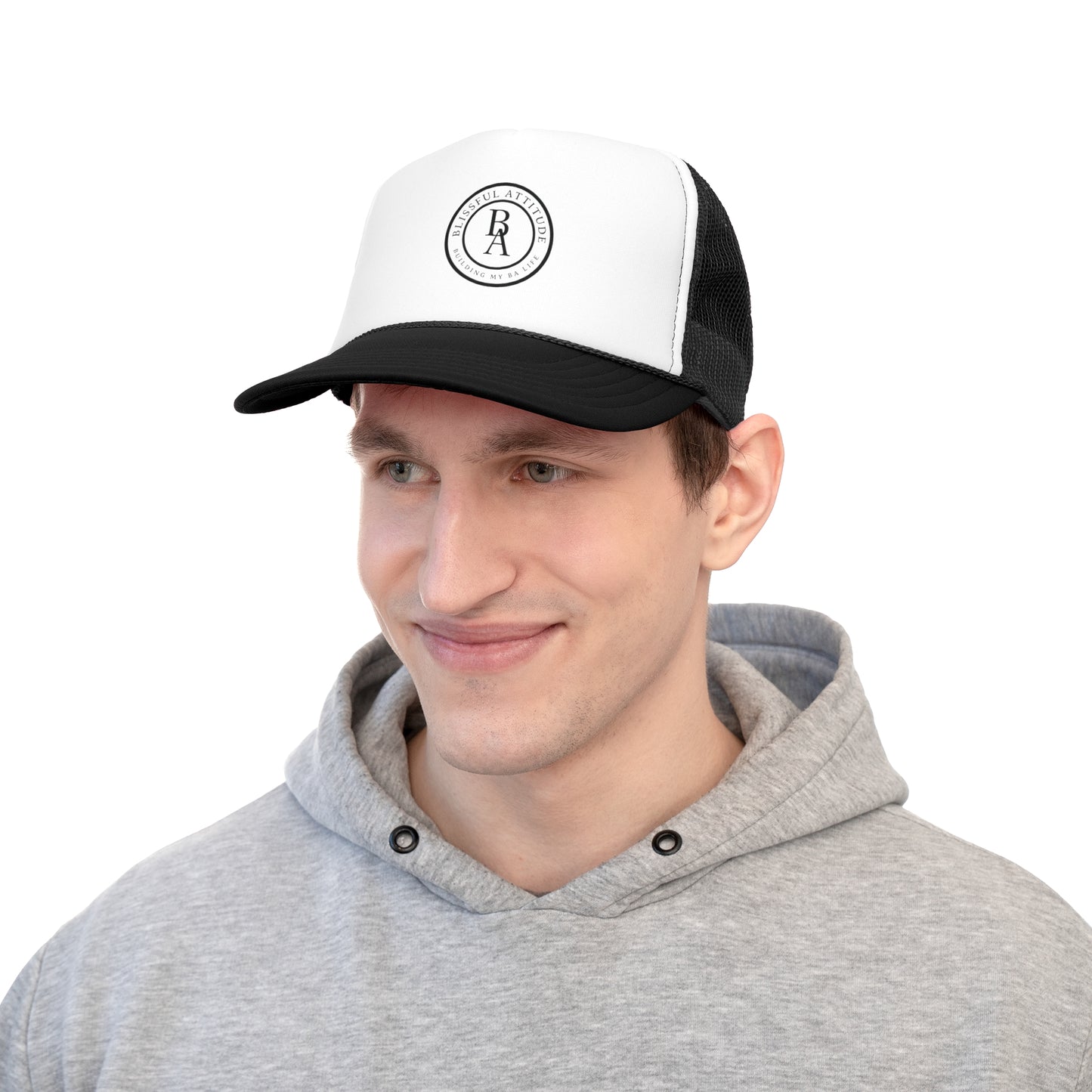 Blissful Attitude - BA - Trucker Hat for Men & Women
