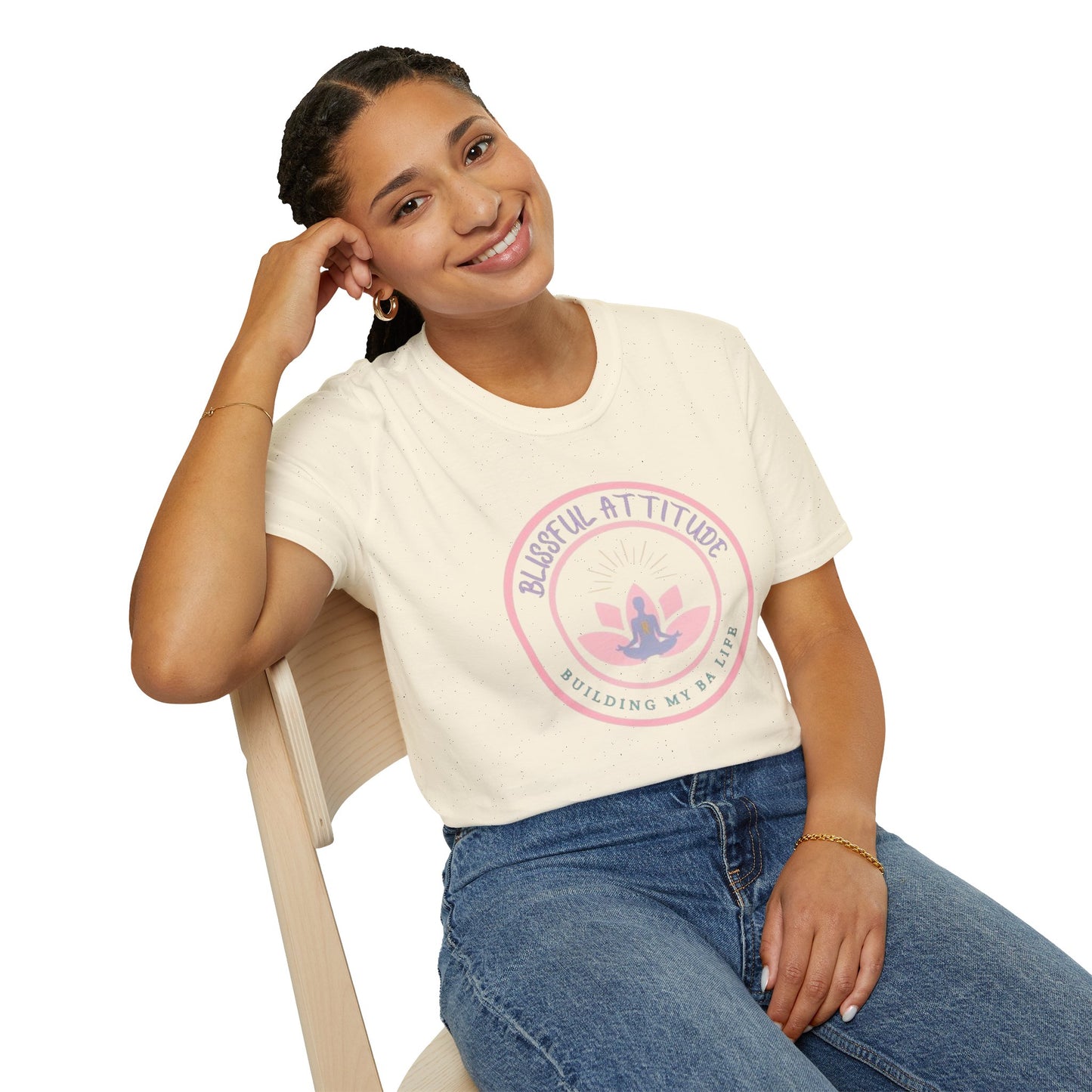 Blissful Attitude Lotus Logo Softstyle T-Shirt