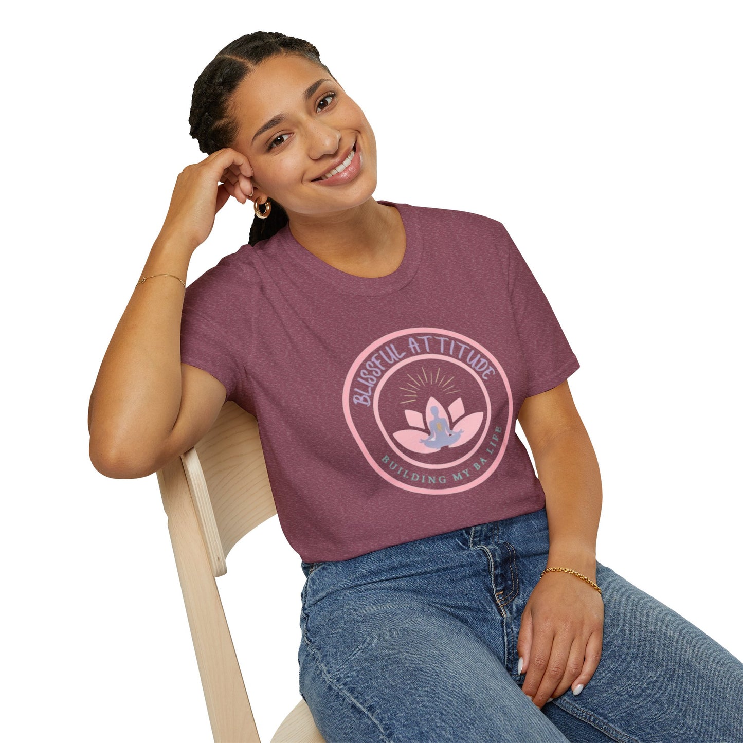 Blissful Attitude Lotus Logo Softstyle T-Shirt