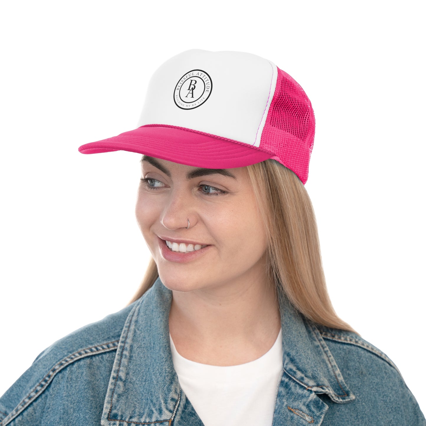 Blissful Attitude - BA - Trucker Hat for Men & Women