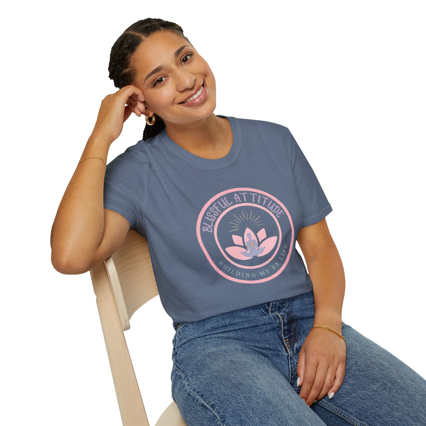 Blissful Attitude Lotus Logo Softstyle T-Shirt