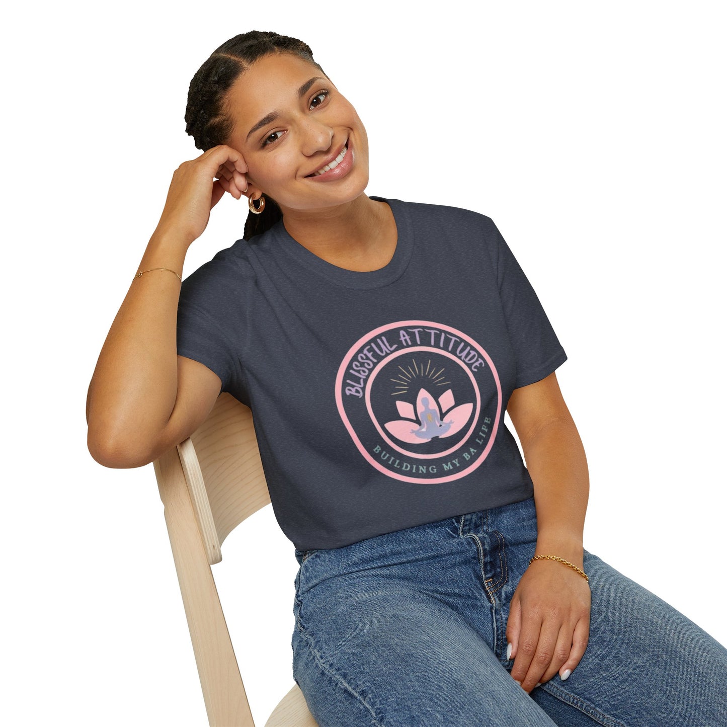 Blissful Attitude Lotus Logo Softstyle T-Shirt